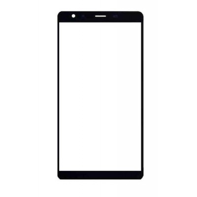 Replacement Front Glass For Leagoo Shark 1 Black By - Maxbhi.com