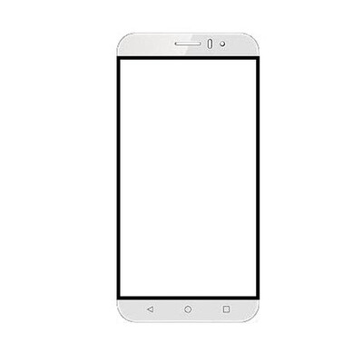 Replacement Front Glass For Ssky Y444 Silver By - Maxbhi.com