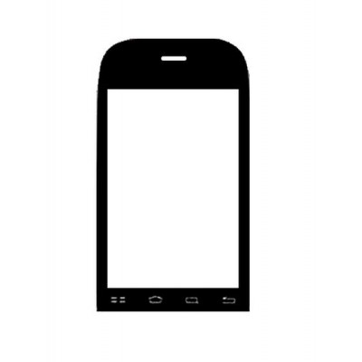 Replacement Front Glass For Videocon Zeus V7500 Black By - Maxbhi.com