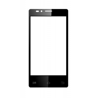 Replacement Front Glass For Bq E2 Black By - Maxbhi.com