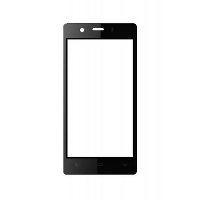 Replacement Front Glass For Qmobile Noir I6 Black By - Maxbhi.com