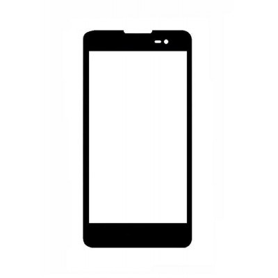 Replacement Front Glass For Blu Advance 5.0 Black By - Maxbhi.com
