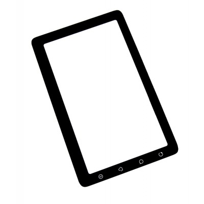 Replacement Front Glass For Viewsonic Viewpad 7 Black By - Maxbhi.com