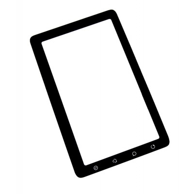 Replacement Front Glass For Viewsonic Viewpad 7 White By - Maxbhi.com