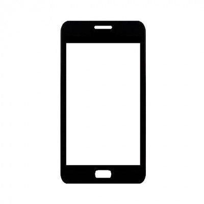 Replacement Front Glass For Zync Cloud Z5 Black By - Maxbhi Com