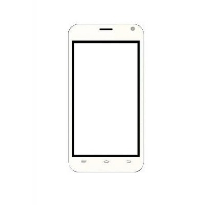 Replacement Front Glass For Hitech Air A4 White By - Maxbhi.com