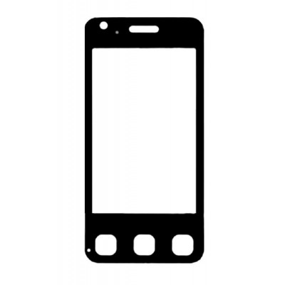 Replacement Front Glass For Lg Kc910 Renoir White By - Maxbhi.com