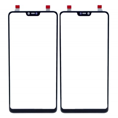 Replacement Front Glass For Oppo F7 Black By - Maxbhi Com