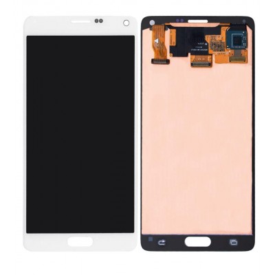 Lcd With Touch Screen For Samsung Galaxy Note 4 Usa White By - Maxbhi Com