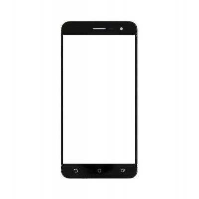 Replacement Front Glass For Asus Zenfone 3 Deluxe 5.5 Zs550kl Black By - Maxbhi.com