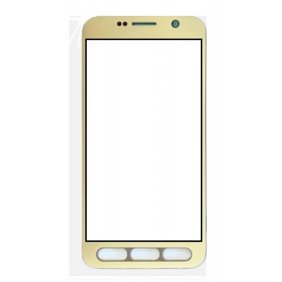 Replacement Front Glass For Samsung Galaxy S7 Active Gold By - Maxbhi.com