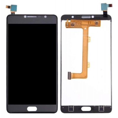 Lcd With Touch Screen For Vodafone Smart Ultra 7 Black By - Maxbhi Com
