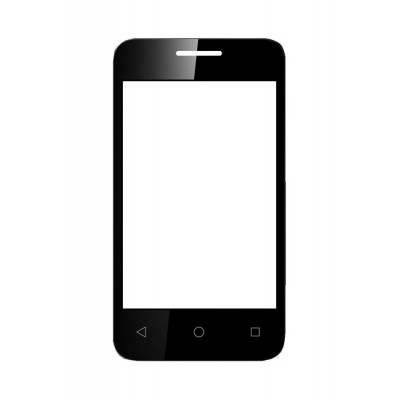 Replacement Front Glass For Vodafone Smart First 7 Black By - Maxbhi.com