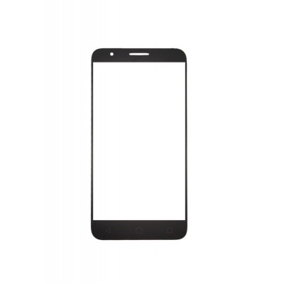 Replacement Front Glass For Alcatel Fierce 4 Black By - Maxbhi.com