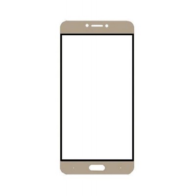 Replacement Front Glass For Qmobile Noir Z14 Black By - Maxbhi.com