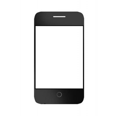Replacement Front Glass For Alcatel One Touch Fire C Black By - Maxbhi.com