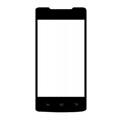 Replacement Front Glass For Chilli W03 Black By - Maxbhi.com