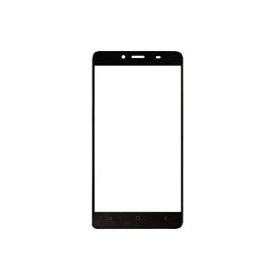 Replacement Front Glass For Hicell T8 Black By - Maxbhi.com