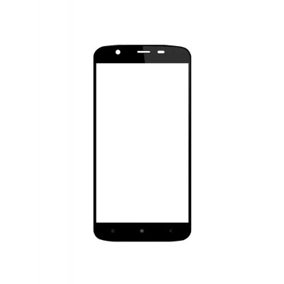 Replacement Front Glass For Videocon Z45 Amaze Black By - Maxbhi.com