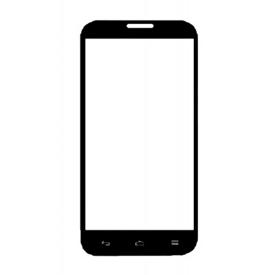 Replacement Front Glass For Vodafone Smart 4 Power Black By - Maxbhi.com