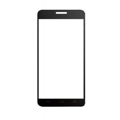 Replacement Front Glass For Alcatel One Touch Idol X Black By - Maxbhi.com