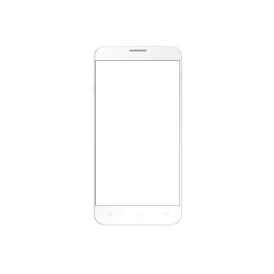 Replacement Front Glass For Blu Dash 5.0 Plus White By - Maxbhi.com