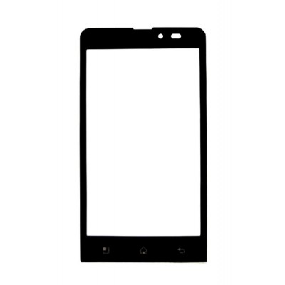 Replacement Front Glass For Lg Optimus Lte Tag Black By - Maxbhi.com