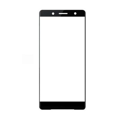 Replacement Front Glass For Sony Xperia Xz2 Compact Black By - Maxbhi.com