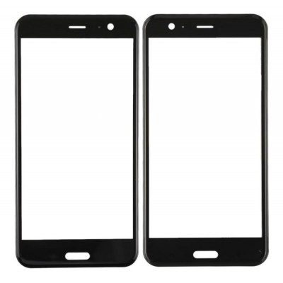 Replacement Front Glass For Htc U11 Black By - Maxbhi Com