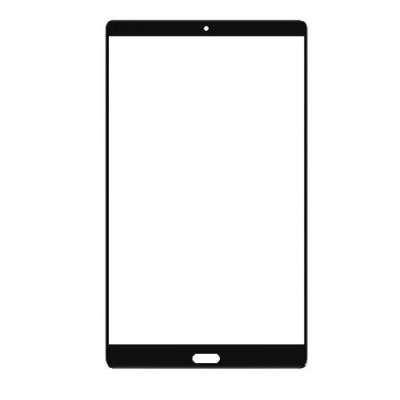 Replacement Front Glass For Huawei Mediapad M5 8 Black By - Maxbhi.com