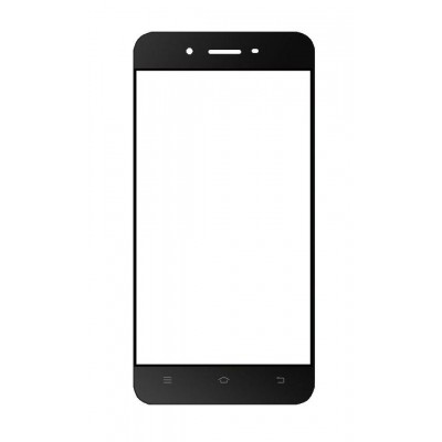 Replacement Front Glass For Vivo Y53i Black By - Maxbhi.com