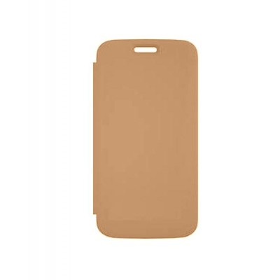 Flip Cover For Qmobile Noir E2 Gold By - Maxbhi.com