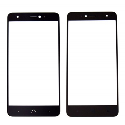 Replacement Front Glass For Bq Aquaris X Black By - Maxbhi Com