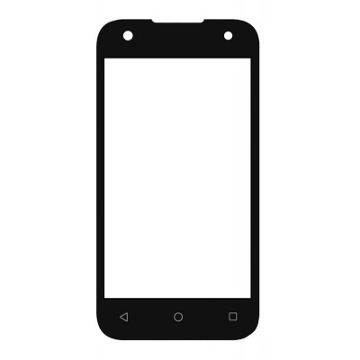 Replacement Front Glass For Blu Studio J1 Black By - Maxbhi.com