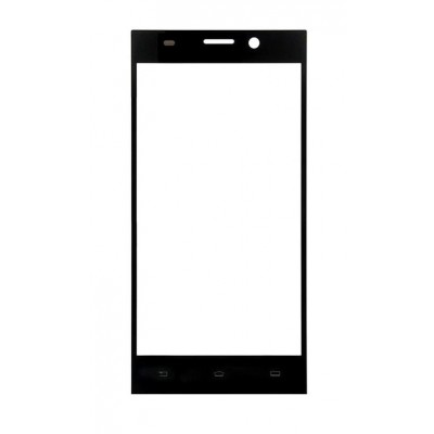 Replacement Front Glass For Philips V787 Black By - Maxbhi.com