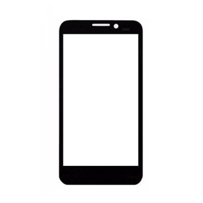 Replacement Front Glass For Alcatel One Touch Fierce Black By - Maxbhi.com
