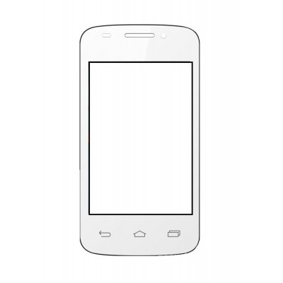 Replacement Front Glass For Vox Mobile Kick K3 White By - Maxbhi.com