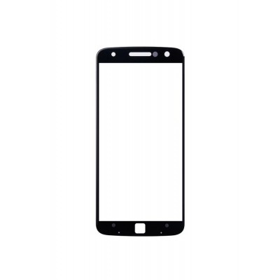 Replacement Front Glass For Moto Z 2017 Black By - Maxbhi.com