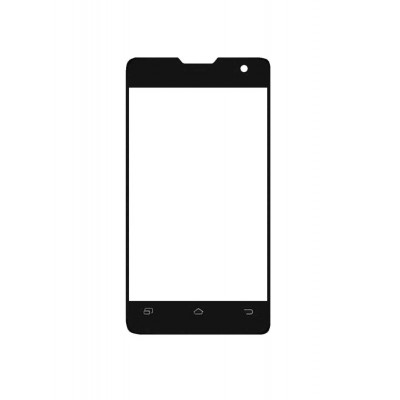Replacement Front Glass For Bephone B.social 4 Black By - Maxbhi.com