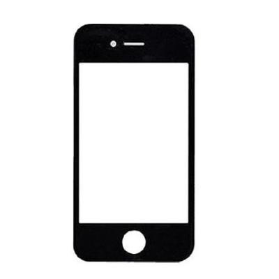 Replacement Front Glass For Gresso Mobile Iphone 4 For Man Black By - Maxbhi.com