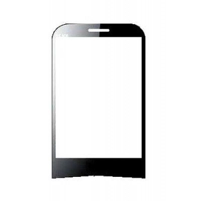 Replacement Front Glass For Hitech Ht808 Appzap Black By - Maxbhi.com
