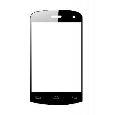 Replacement Front Glass For Maxx Genx Droid7 Ax354 Black By - Maxbhi.com