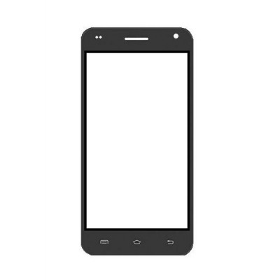 Replacement Front Glass For Rage 45qx Black By - Maxbhi.com