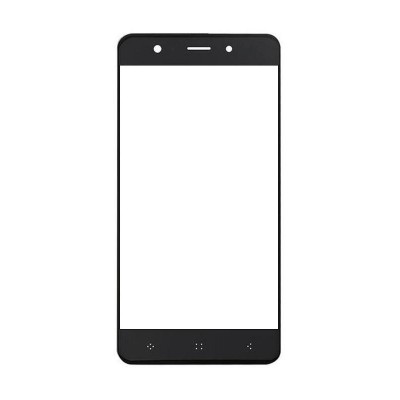 Replacement Front Glass For Elephone P8 Mini Black By - Maxbhi.com