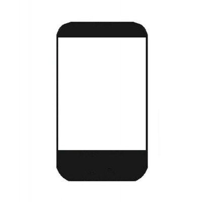 Replacement Front Glass For Jivi Jv X606 Black By - Maxbhi.com