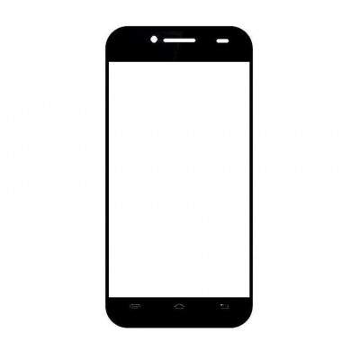 Replacement Front Glass For Maxx Msd7 3g Ax46 Black By - Maxbhi.com