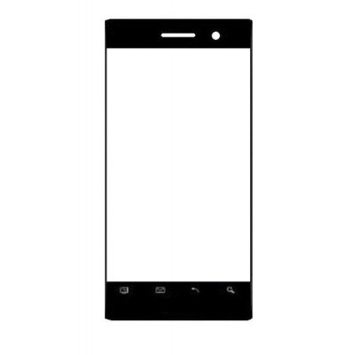 Replacement Front Glass For Vox Mobile V810 Black By - Maxbhi.com