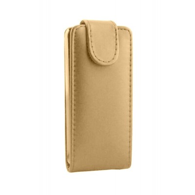 Flip Cover For Fly Mv130 Black Gold By - Maxbhi.com