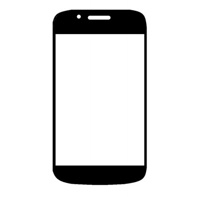 Replacement Front Glass For Adcom Thunder A350i White By - Maxbhi.com