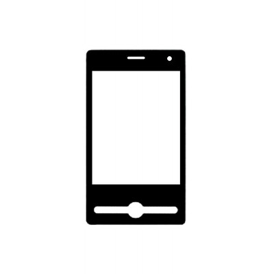 Replacement Front Glass For Lg Ks20 Black By - Maxbhi.com